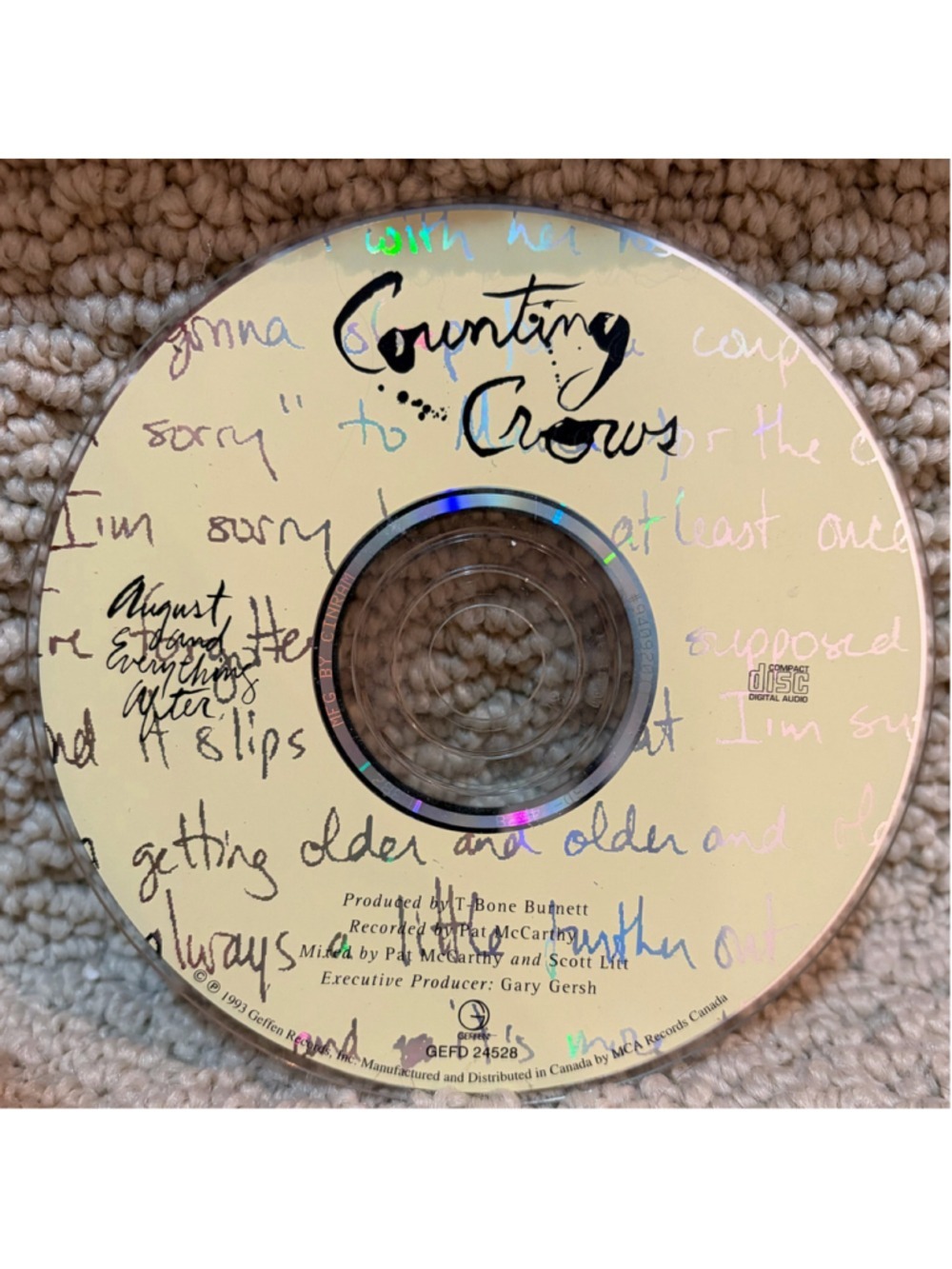 Counting Crows August and Everything After CD Album